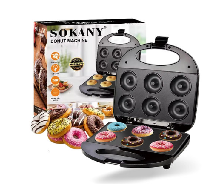 Máquina de Donuts (Rosquinhas) - Antiaderente 6 Partes