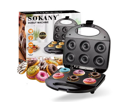 Máquina de Donuts (Rosquinhas) - Antiaderente 6 Partes