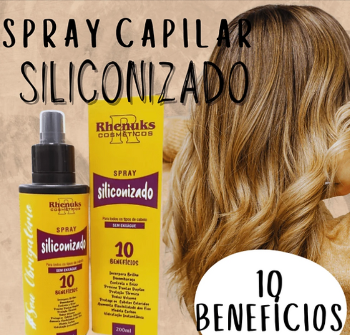 Spray protetor térmico capilar siliconizado - Rhenuks