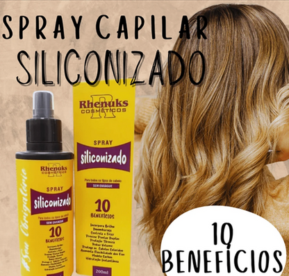 Spray protetor térmico capilar siliconizado - Rhenuks
