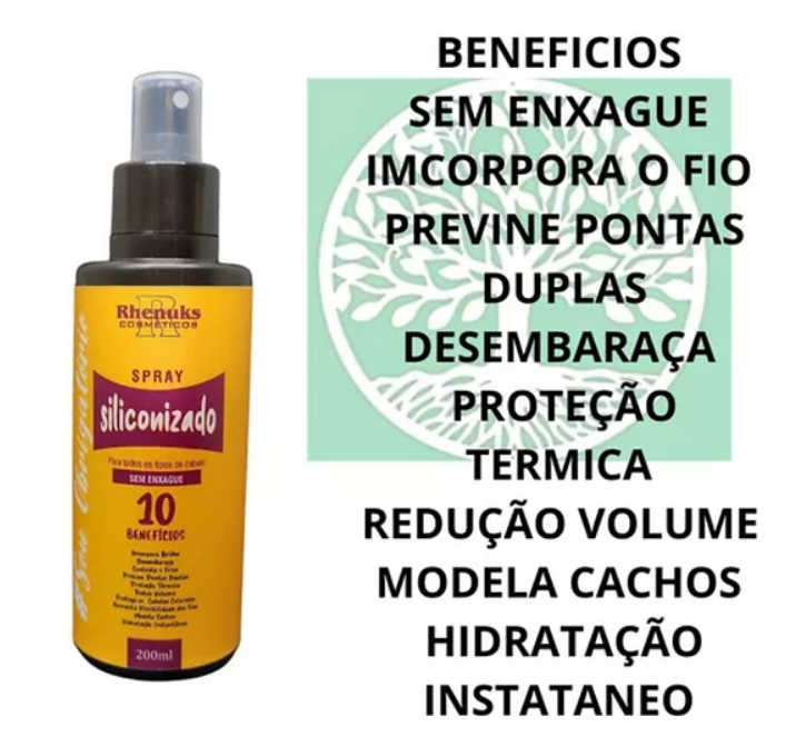 Spray protetor térmico capilar siliconizado - Rhenuks