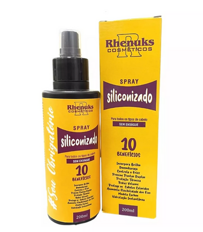 Spray protetor térmico capilar siliconizado - Rhenuks