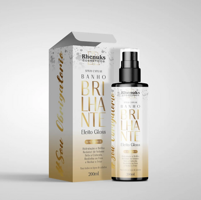 Spray multifuncional banho brilhante (Efeito Gloss) - Rhenuks