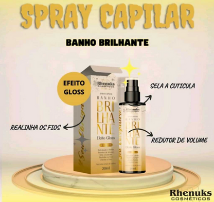 Spray multifuncional banho brilhante (Efeito Gloss) - Rhenuks