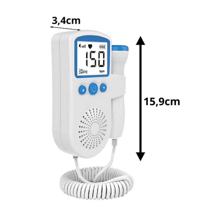 Ultrassom (Monitoramento para ouvir batimentos do seu bebê) - Rosa/Azul - LG-X208