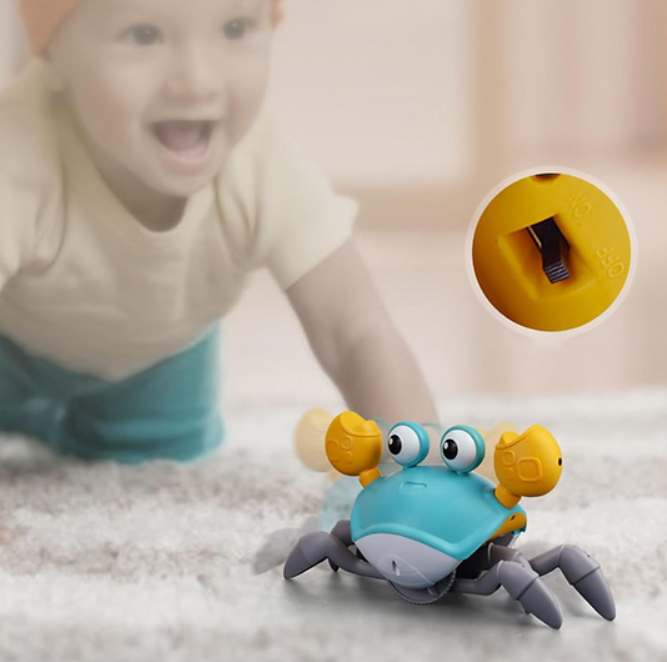 Caranguejo Fujão - com sensor de movimento, luzes e som Infantil
