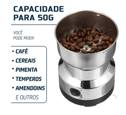 Moedor de grãos (Triturador de café elétrico em Aço - 200v)