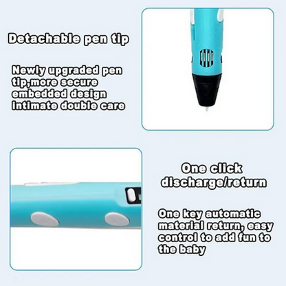 Caneta 3D Impressora manual Infantil e Adulto