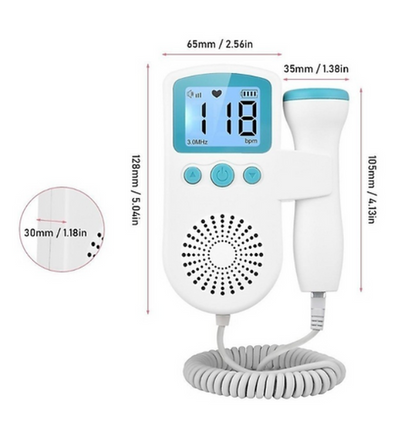 (Doppler fetal) monitor de frequência cardíaca