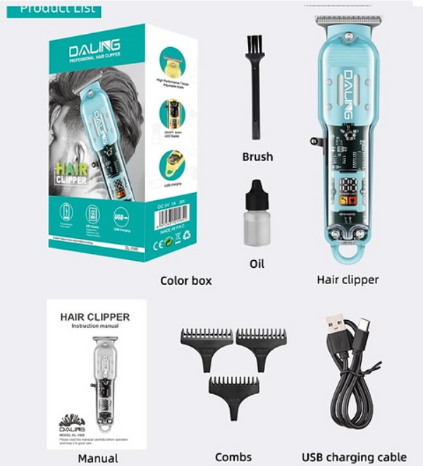 Máquina de cortar cabelo e/ou barbeador Darling DL-1585 Profissional - (Sem fio)