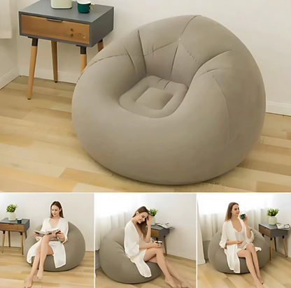 Sofá poltrona (Puff Inflável) - Aveludado