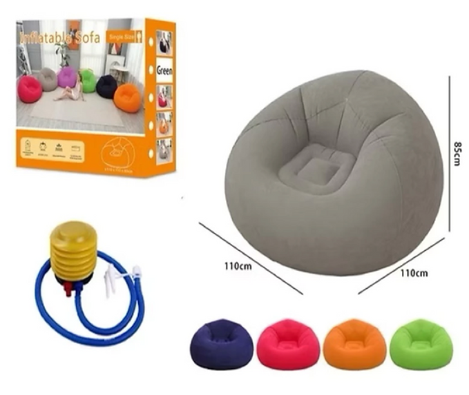 Sofá poltrona (Puff Inflável) - Aveludado
