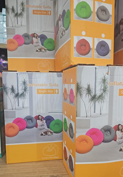 Sofá poltrona (Puff Inflável) - Aveludado