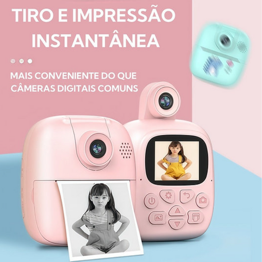Câmera digital Infantil - Impressão Instantânea