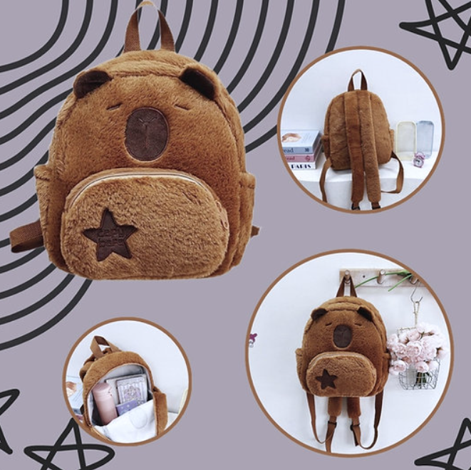 Mochila Capivara Infantil