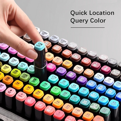 Kit 80 canetinhas coloridas (Ponta Dupla)