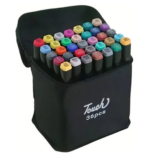 Kit 36 canetinhas coloridas (Ponta Dupla)