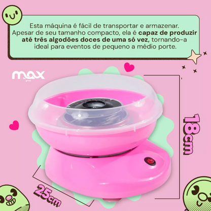 Máquina de algodao doce Portátil (Cores sortidas - 110v)