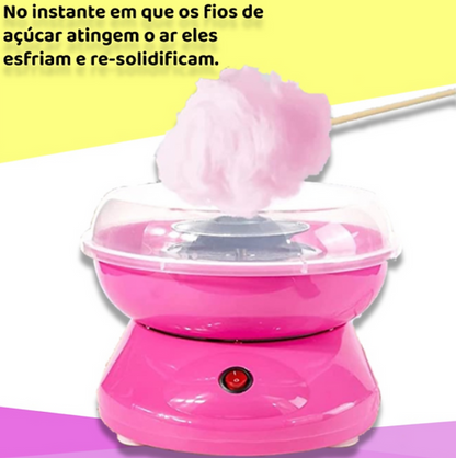 Máquina de algodao doce Portátil (Cores sortidas - 110v)