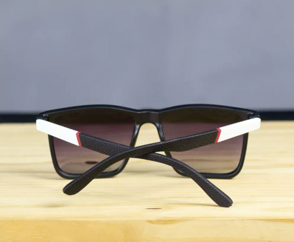 Óculos de sol - Damon - Preto e Branco (Polarizado)