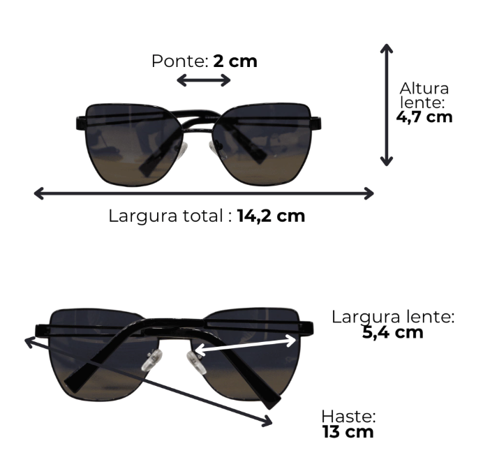 Óculos de sol Lauren (Polarizado) - C3