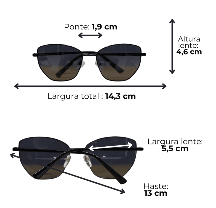 Óculos de sol Adele (Polarizado) - C3