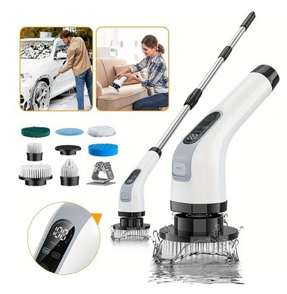 Escova de limpeza ELÉTRICA - 9 em 1 - Recarregável