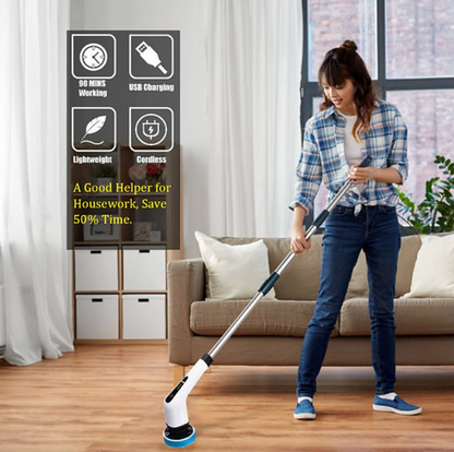 Escova de limpeza ELÉTRICA - 9 em 1 - Recarregável