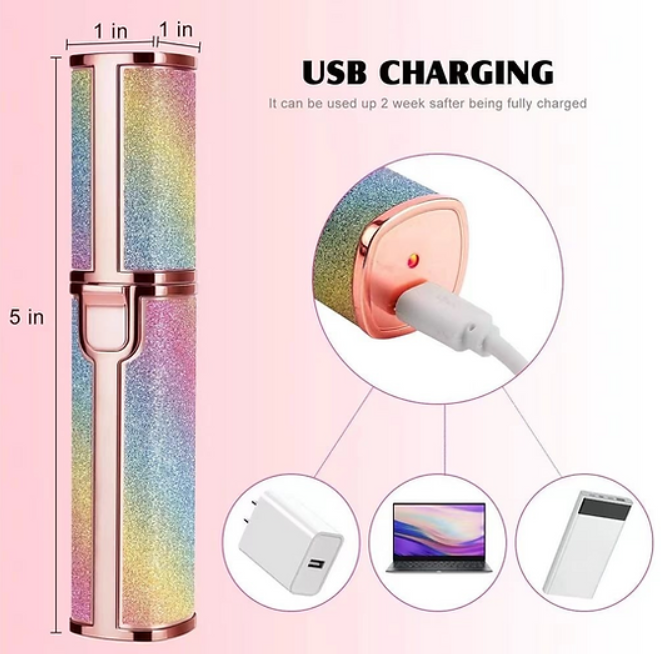 Depilador 2 em 1 portátil - Recarregável Usb