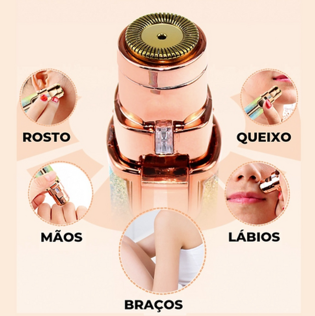 Depilador 2 em 1 portátil - Recarregável Usb