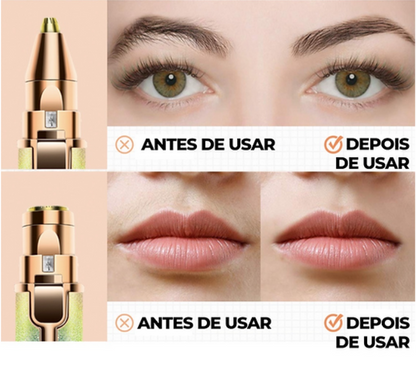 Depilador 2 em 1 portátil - Recarregável Usb