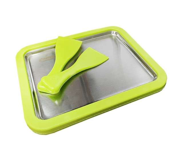 Máquina de fazer sorvete de Iogurte Em Rolo "Sem Fio" (Com 2 Espátulas)