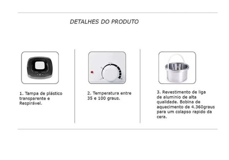 Aquecedor de Cera - PRO WAX 200x  (Depilador Quente)