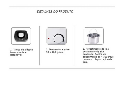 Aquecedor de Cera - PRO WAX 200x  (Depilador Quente)