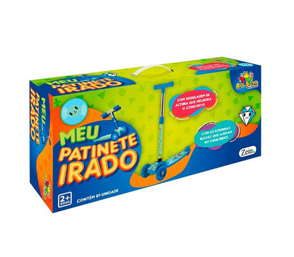 Patinete infantil menino 3 rodas - Com luz nas rodas