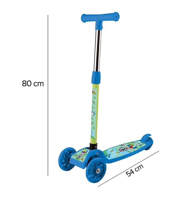 Patinete infantil menino 3 rodas - Com luz nas rodas