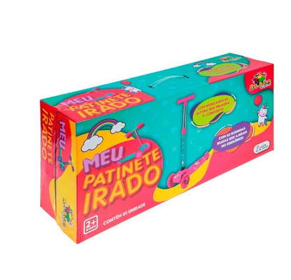 Patinete infantil menina 3 rodas - Com luz nas rodas