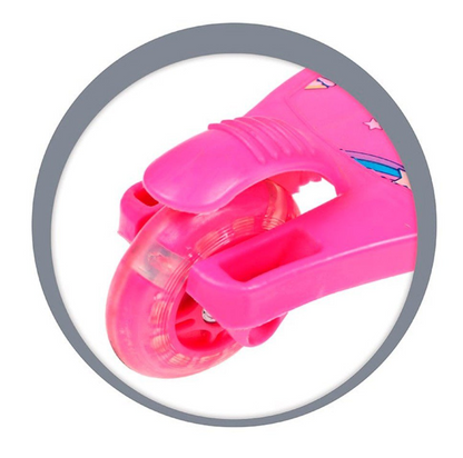 Patinete infantil menina 3 rodas - Com luz nas rodas