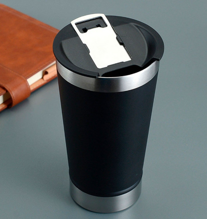 Copo térmico 500ml C/Tampa e abridor - Várias cores