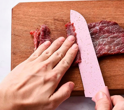 Kit - Jogo de facas, tesoura e descascador - Colors