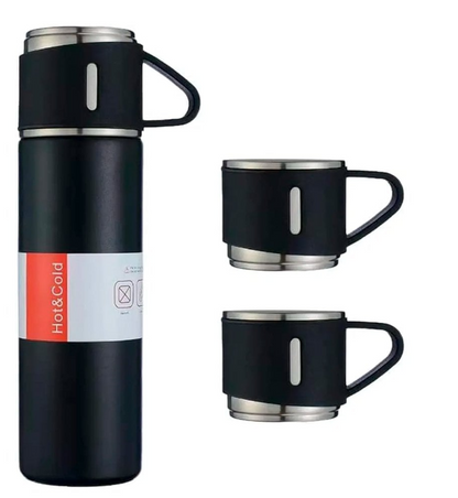 Garrafa térmica 500ml - Isolamento à vácuo - 3 Xícaras