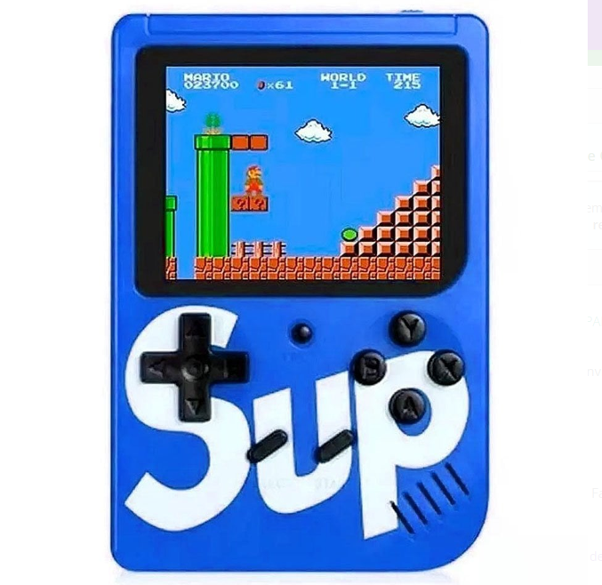 Vídeo Game Portátil - 400 Jogos (Sup Mini Game) - Variadas cores