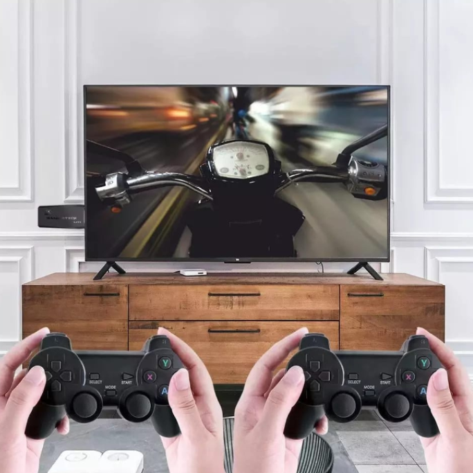 Vídeo Game Stick 4K 10 mil jogos - 2 Controles sem Fio