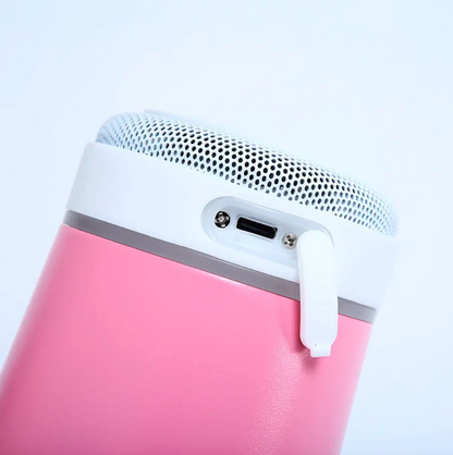 Copo térmico 470ml COM CAIXA DE SOM - Bluetooth com Luz