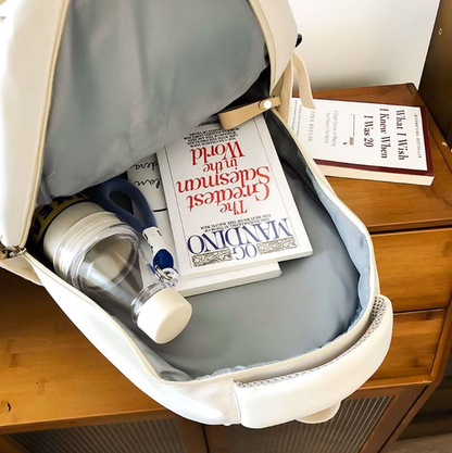 Mochila universitária - Estilo Coreana - 2 Divisórias