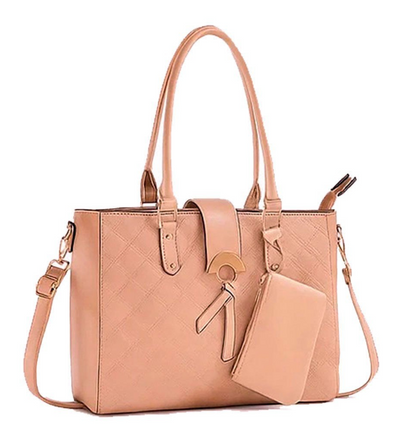 Bolsa Feminina Grande de Ombro com alça REMOVÍVEL - Três Zíperes