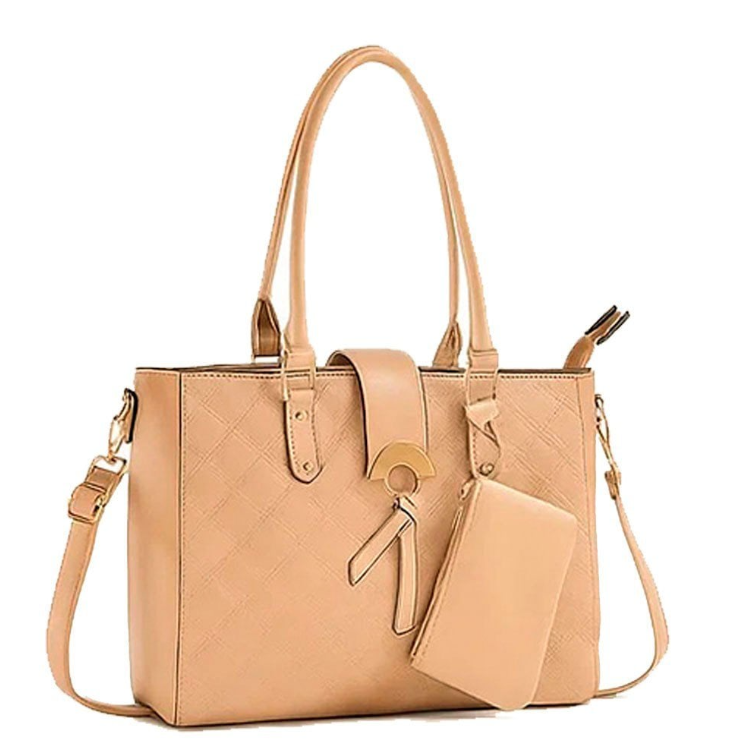 Bolsa Feminina Grande de Ombro com alça REMOVÍVEL - Três Zíperes