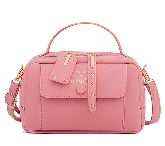 Bolsa Feminina transversal - Fecho Magnético - ROSA