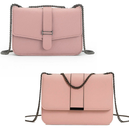 Bolsa Feminina transversal com alça de corrente ajustável - Fecho Magnético