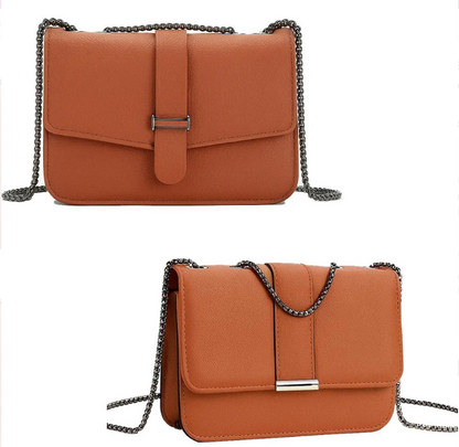Bolsa Feminina transversal com alça de corrente ajustável - Fecho Magnético